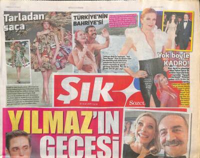 Sözcü Gazetesi Şık Eki 30 Ocak 2015 - Yılmaz Erdoğanın Gecesi - Belçim Bilgin Malkovichle GZ106909 - 1