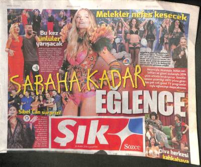 Sözcü Gazetesi Şık Eki 31 Aralık 2014 - Bülent Ersoy Herkesi Kahkahaya Boğuyor - Sibel Can Sürprizi GZ106875 - 1