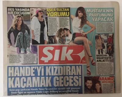 Sözcü Gazetesi Şık Eki 7 Kasım 2015 - Hande Yeneri Kızdıran Kaçamak Gecesi GZ28308 - 1