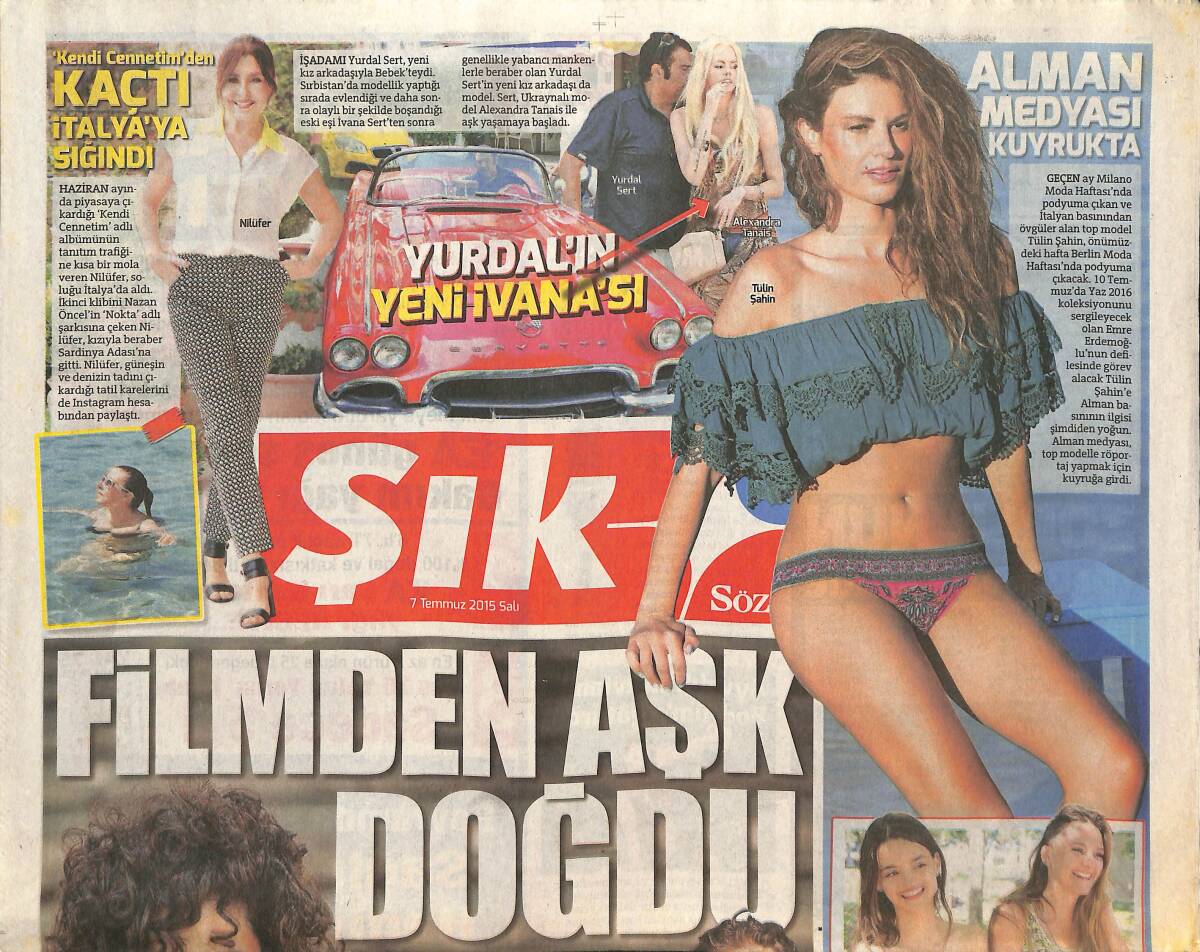 Sözcü Gazetesi Şık Eki 7 Temmuza 2015 - Ahmet Nazif Zorlu'nun Torunları Tatilde - Gizemli Dizinin Tatlı Kızları GZ135984 - 1