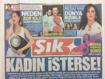 Sözcü Gazetesi Şık Eki 8 Mart 2016 - Türkan Şoray,Dünya Bizimle Güzelleşecek GZ29775 - 1
