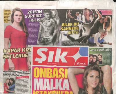 Sözcü Gazetesi Şık Eki 8 Ocak 2015 - Eda Taşpınar Şezlong Olunca Dayanamam GZ105379 - 1