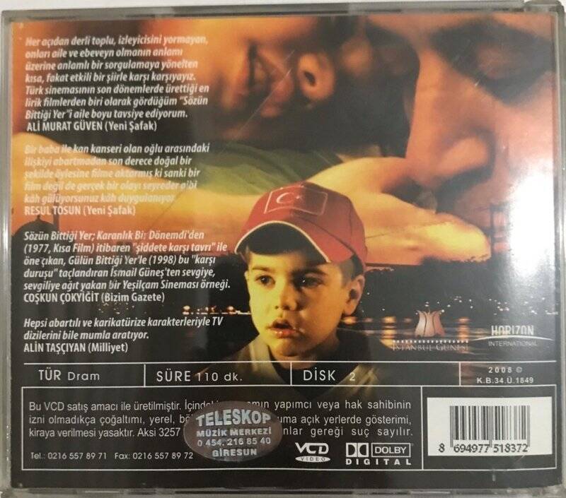 Sözün Bittiği Yer VCD Film VCD13491 - 2