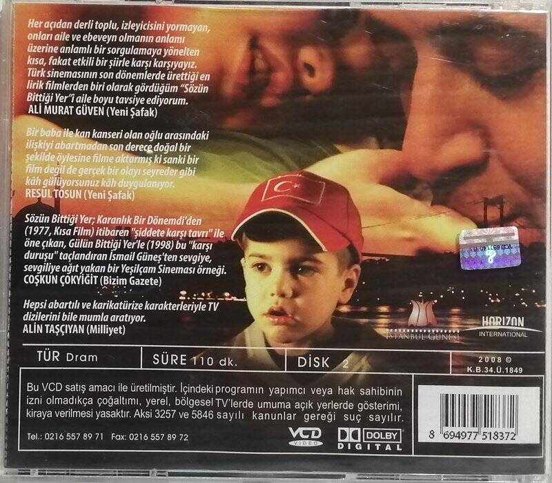 Sözün Bittiği Yer VCD Film VCD5438 - 2