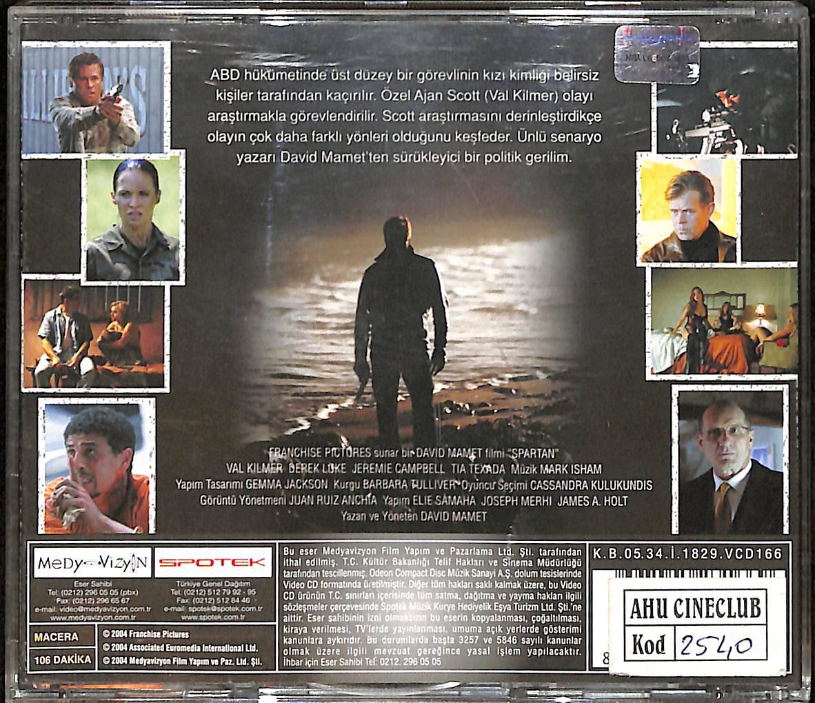 Spartan (2004) Orijinal VCD Film VCD28540 - 2