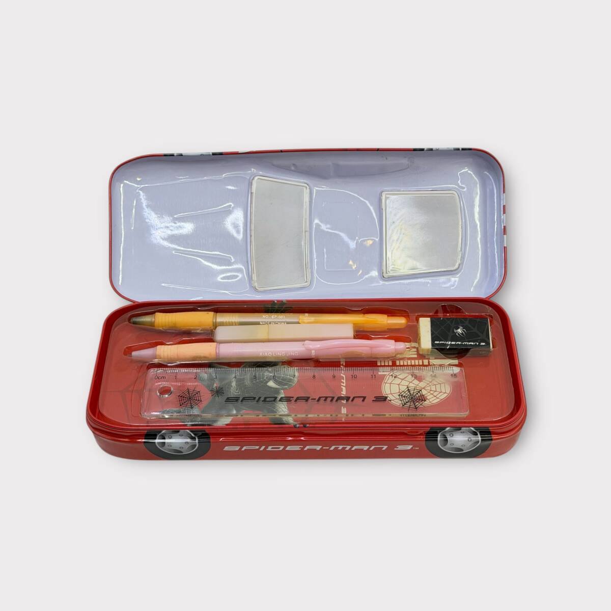 Spider-Man 3 (Marvel) Teneke Araba Formunda Kalemlik Eğitim Seti (Sıfır Ürün) AOB5125 - 4