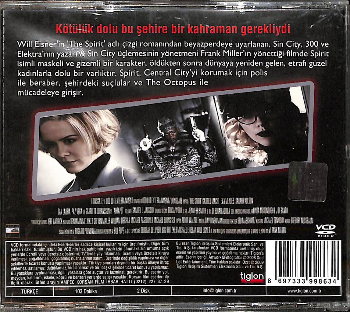 Spirit - Ruh (2008) Orjinal VCD Film ' Samuel L. Jackson - Eva Mendes - Scarlett Johansson ' VCD28482 - 2
