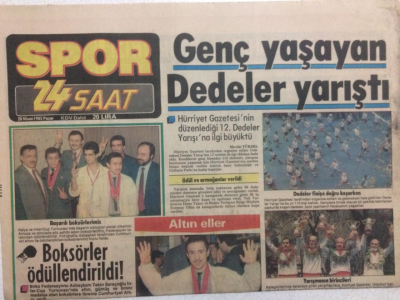 Spor 24 Saat Gazetesi 28 Nisan 1985 - Boksörler Ödüllendirildi GZ24820 - 1