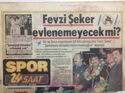 Spor 24 Saat Gazetesi 30 Nisan 1985 - Fevzi Şeker Evlenemeyecek mi? GZ24818 - 1