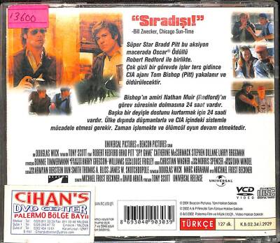 Spy Game (Robert Redford-Brad Pitt) VCD Film (106) VCD20105 - 2