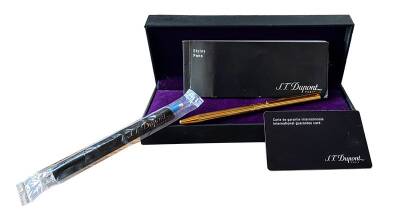 S.T. Dupont 14K Altın Kaplama Klasik Tükenmez Kalem 45071 *Sertifikalı* AKS1653 - 5