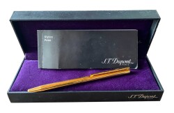 S.T. Dupont 14K Altın Kaplama Klasik Tükenmez Kalem 45071 *Sertifikalı* AKS1653 - 7