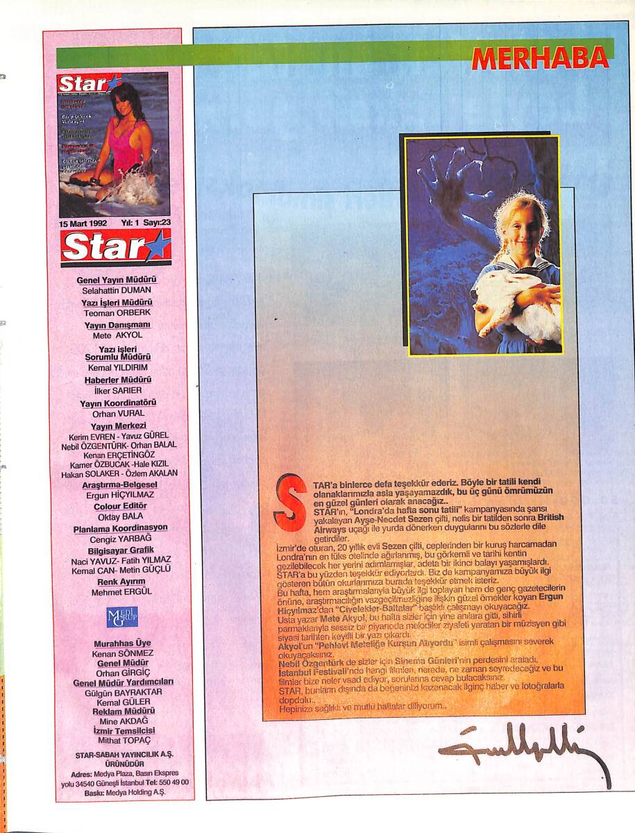 Star Dergisi 15 Mart 1992 - İran Şahı Meteliğe Kurşun Atıyor - Moskova'nın İlk Striptiz Okulu - Garip Gelenek Vudu Ayini GZ87752 - 1