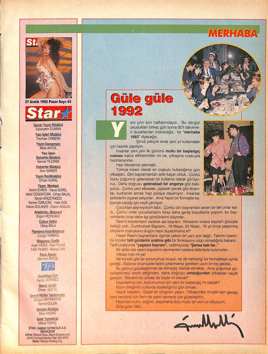 Star Dergisi 27 Aralık 1992 Sayı: 63 - Afrika'yı Giydiren Ülke 