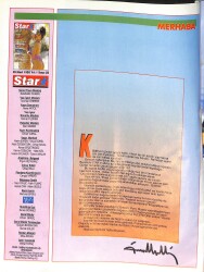 Star Dergisi 29 Mart 1992 - Mankenler Barbados'a Akın Etti- Ressam Mihri Hanım - Mussolini Ve D'Annunzio - Çinin Kutsal Lideri Mao NDR87754 - Gökçekoleksiyon