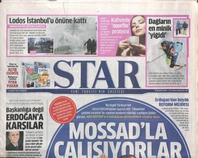 Star Gazetesi 1 Şubat 2015 - İspanyanın Syrizasından Gövde Gösterisi - Erdoğandan Büyük Reform Müjdesi GZ109910 - 1