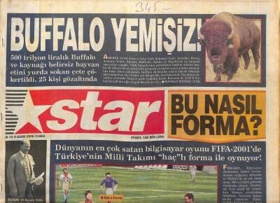 Star Gazetesi 10 Kasım 2000 - Rekortmen Arif 5 Ay Sora Yuvada - Manastırda Bir 10 Kasım GZ127927 - 1