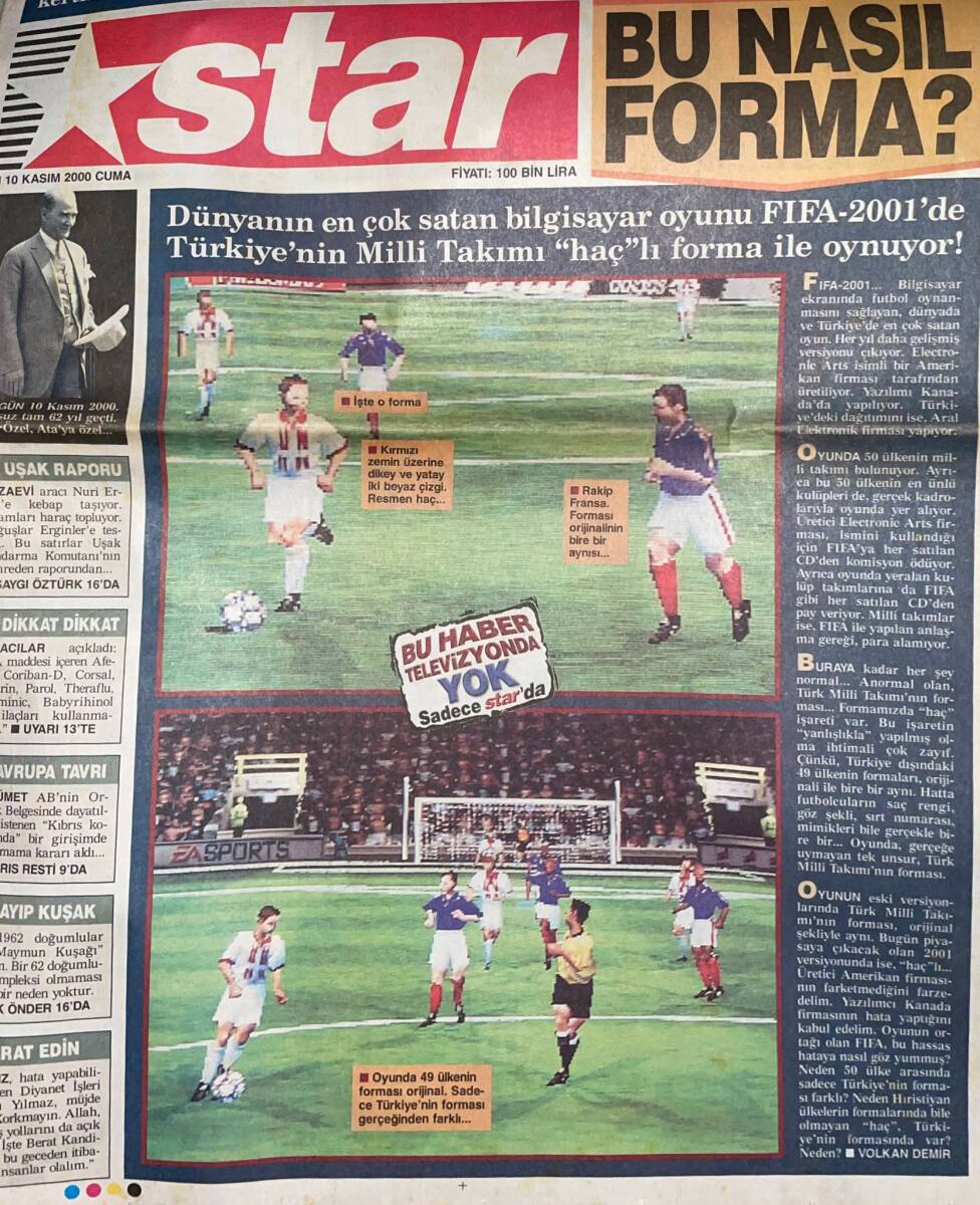 Star Gazetesi 10 Kasım 2000 - Rekortmen Arif 5 Ay Sora Yuvada - Manastırda Bir 10 Kasım GZ127927 - 2