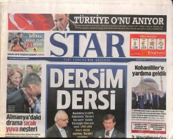Star Gazetesi 10 Kasım 2014 - Bosnanın Kalbi Mostar Köprüsünde Hüzünlü Anma GZ100228 - 1