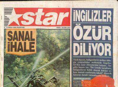 Star Gazetesi 10 Nisan 2000 - Kral Sensin Cim-Bom - Tekirdağ Her Dalda Rakipsiz GZ127452 - 1