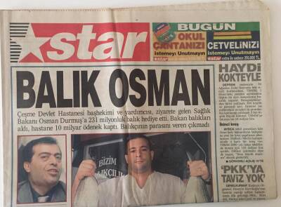 Star Gazetesi 11 Eylül 1999 - Balık Osman GZ22658 - 1