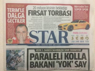 Star Gazetesi 11 Eylül 2014 - İzlanda da Fatih Terimle Dalga Geçtiler GZ29728 - 1