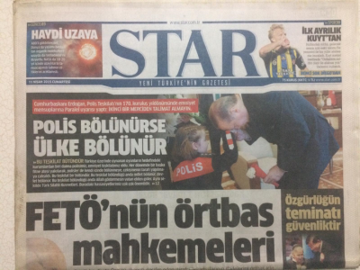 Star Gazetesi 11 Nisan 2015 - Fetönün Örtbas Mahkemeleri GZ27200 - 1