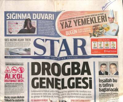 Star Gazetesi 12 Ağustos 2013 - Sibel Candan Coşkun Sabah Albümü - Bülent Ersoy Senin Havan Kime Ajda GZ106699 - 1