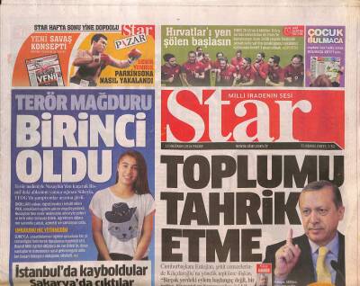 Star Gazetesi 12 Haziran 2016 - Avrasya Tüneli 20 Aralıkta Açılıyor - Trabzonda Boilsen Sesleri GZ125437 - 1