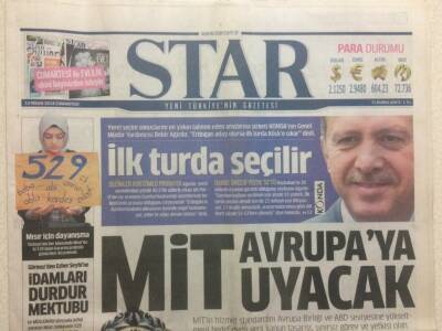 Star Gazetesi 12 Nisan 2014 - Mehmet Görmezden Ezher Şeyhine İdamları Durdur Mektubu GZ29462 - 1