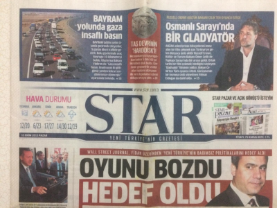 Star Gazetesi 13 Ekim 2013 - Hakan Fidan Oyunu Bozdu Hedef Oldu GZ29062 - 1