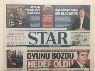 Star Gazetesi 13 Ekim 2013 - Hakan Fidan Oyunu Bozdu Hedef Oldu GZ29723 - 1