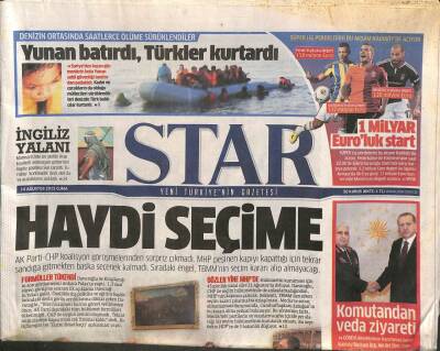 Star Gazetesi 14 Ağustos 2015 - Iclouda Yerli Rakip Geliyor - Çavuşoğlu ABD İle Mutabakat Tam , Kara Harekatı Şart GZ106585 - 1