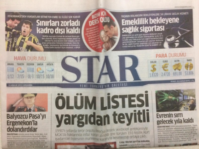 Star Gazetesi 14 Aralık 2011 - Fenerbahçeden Vukuatları Bitmeyen Emre İle İlgili Şok Karar Kadro Dışı Kaldı GZ27537 - 1
