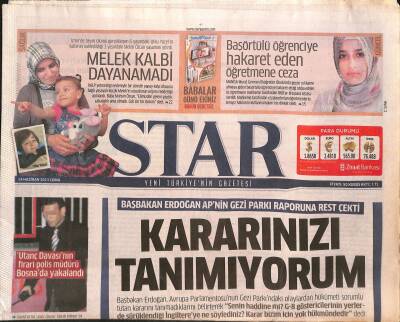 Star Gazetesi 14 Haziran 2013 - BM Suriyede Ölü Sayısı 90 Bine Ulaştı - Sponsor Atenayı Tehdit Etti GZ125442 - 1