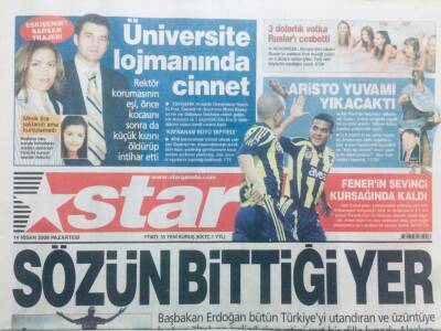 Star Gazetesi 14 Nisan 2008 - Sözün Bittiği Yer GZ43117 - 1