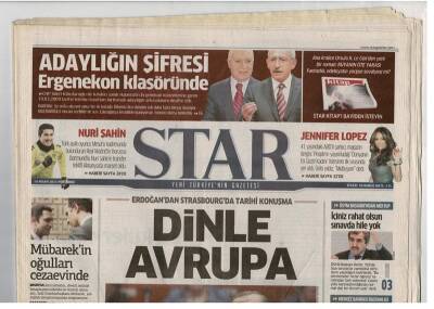 Star Gazetesi - 14 Nisan 2011 - Erdoğandan Strasbourgda Tarihi Konuşma Dinle Avrupa GZ48105 - 1