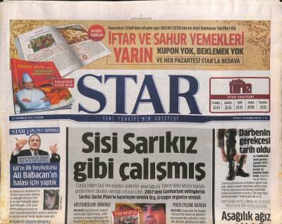 Star Gazetesi 14 Temmuz 2013 - İbrahim Tatlısese Saldırı Gerekçesi - Kerkük Kahvelerine Canlı Bomba 38 Ölü GZ106559 - 1