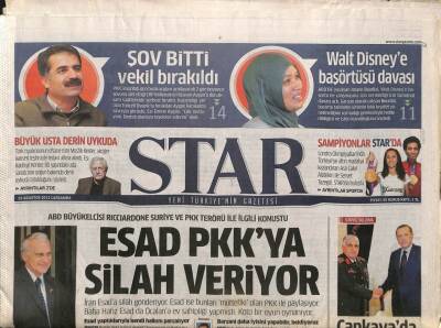 Star Gazetesi 15 Ağustos 2012 - Esad PKKya Silah Veriyor - Süleyman Soylu Ak Parti Yolunda - Muhalifler 3 Ülkeyle Savaşıyor GZ96668 - 1