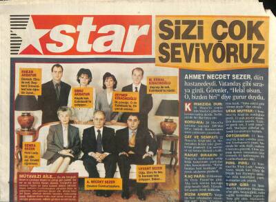 Star Gazetesi 16 Temmuz 2000 - Ahmet Necdet Sezer , Dün Hastanedeydi . Vatandaş Gibi Sıraya Girdi.Görenler,Helal Olsun,O Bizden Biri Diye Gurur Duydu GZ96707 - 1