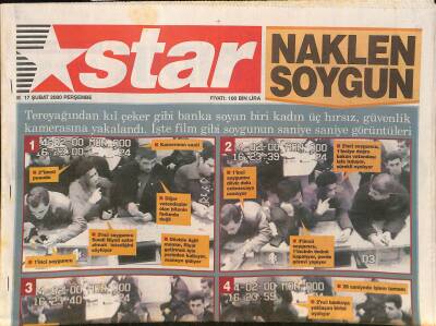 Star Gazetesi 17 Şubat 2000 - Sezon Sonu Ayrılacak Olan Fatih Terimin Aklı İspanyada - Rüştü Satıldı İddiası GZ127448 - 1