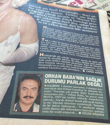 Star Gazetesi 18 Kasım 2000 - Orhan Babanın Sağlık Durumu Parlak Değil - Rauf Tamer İle Emin Çölaşan Arasında Müthiş Düello Yaşanıyor GZ127334 - 2