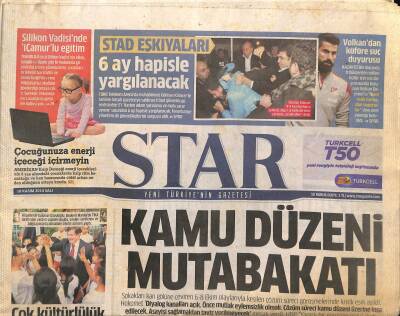 Star Gazetesi 18 Kasım 2014 - Volkan Demirelden Küfüre Suç Duyurusu - Çiller , 28 Şubat Davasında 3. Defa Mazeret Bildirdi GZ124751 - 1