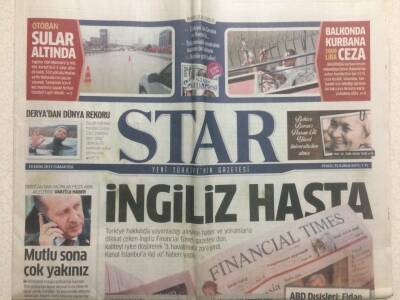 Star Gazetesi 19 Ekim 2013 - Kaçırılan Pilotların Ailelerine Umutlu Haber GZ29460 - 1