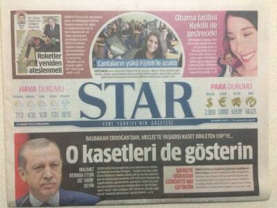Star Gazetesi 19 Şubat 2014 - Casuslara Karşı Yeni Mit Yasası GZ29722 - 1
