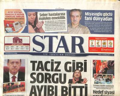 Star Gazetesi 2 Ağustos 2013 - Taciz Gibi Sorgu Ayıbı Bitti GZ104769 - 1