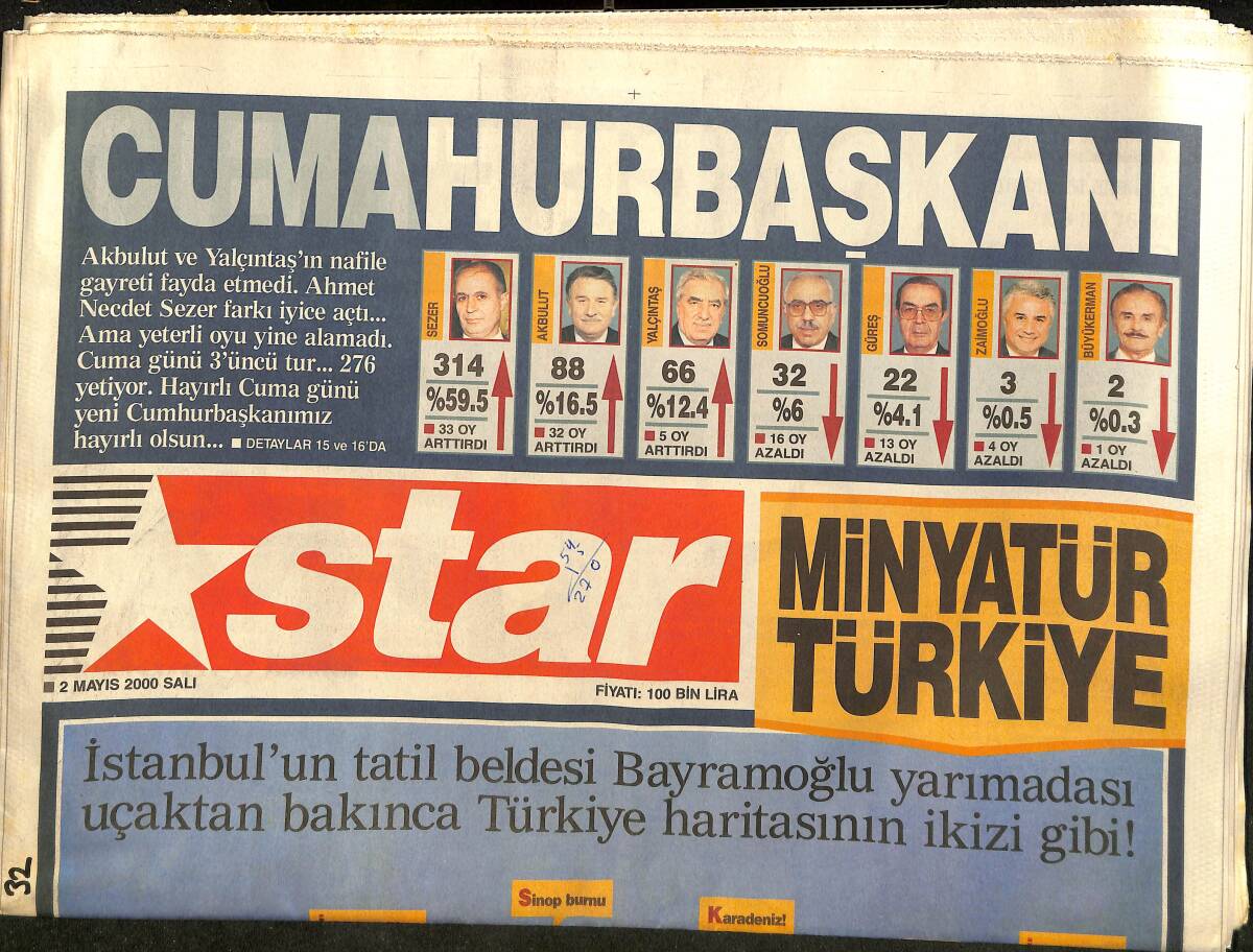 Star Gazetesi 2 Mayıs 2000 - Emre'yi İnter'den Sonra Milan Da İstedi Terim İtalyanları Geri Çevirdi GZ157366 - 1