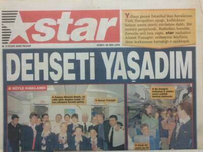 Star Gazetesi 2 Ocak 2000 - Fatih Terim Kılıçın Rekorunun Peşinde GZ50988 - 1