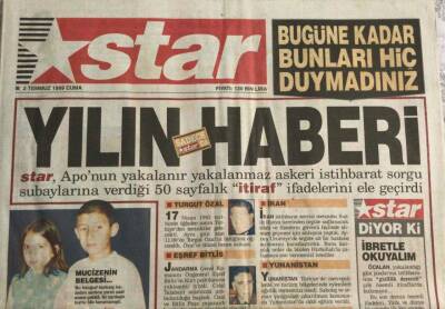 Star Gazetesi 2 Temmuz 1999-Apo nun 50 Sayfalık İtiraf İfadeleri Ele Geçti GZ45174 - 1
