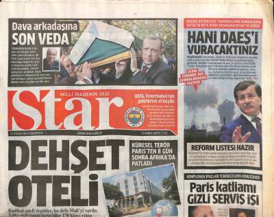 Star Gazetesi 21 Kasım 2015 - Küresel Terör Paristen 8 Gün Sonra Afrikada Patladı GZ100925 - 2